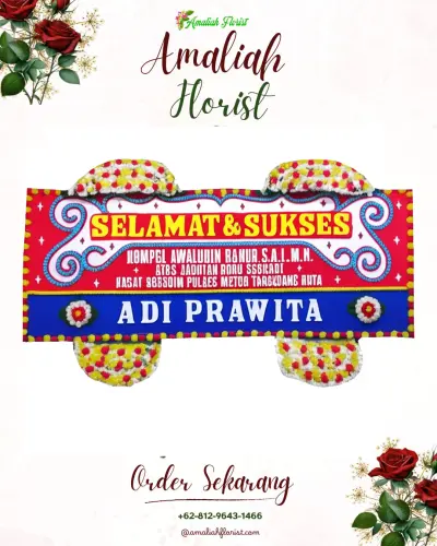 Karangan Bunga Ucapan Selamat di Anggoeya